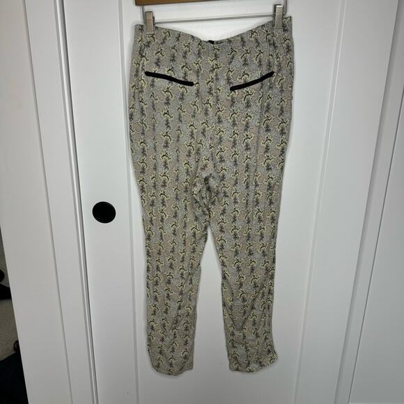 Rag & Bone Printed Pastel High Rise Stretch Silk Pants Size 8 - Picture 6 of 7